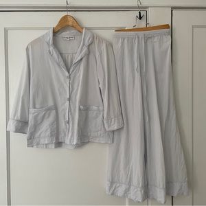 Apiece Apart Cotton Pajama Set in Wisteria Purple SZ S